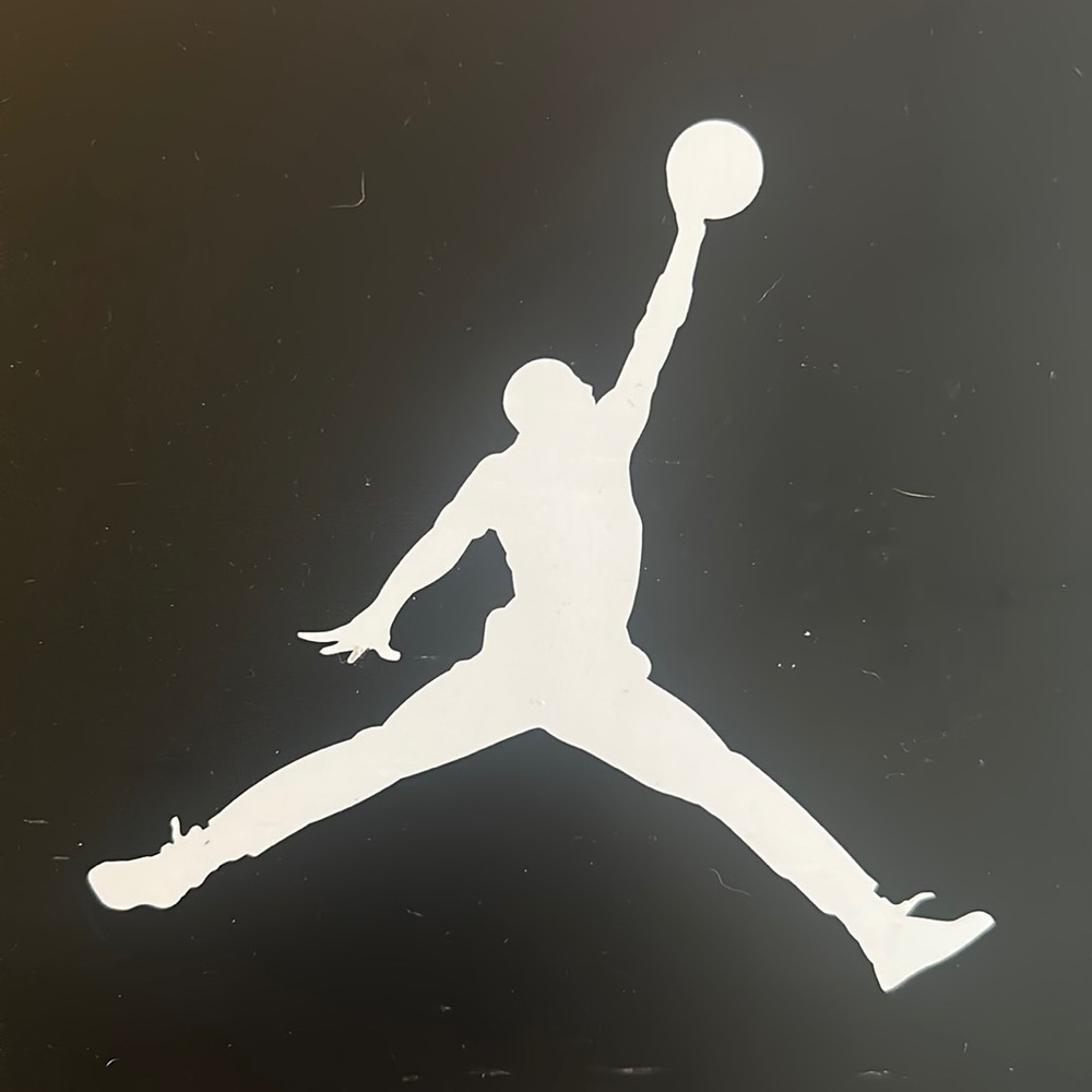 Jordan jumpman decal 8in x 8in add on  item $1